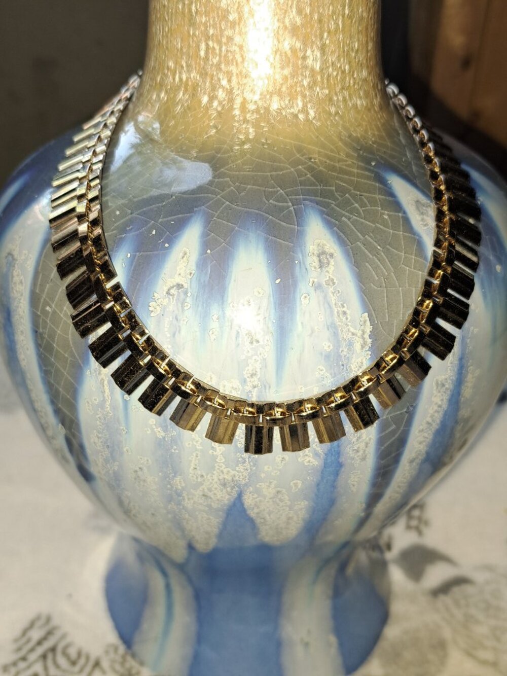 VTG Coro Gold Tone Choker/Collar Necklace